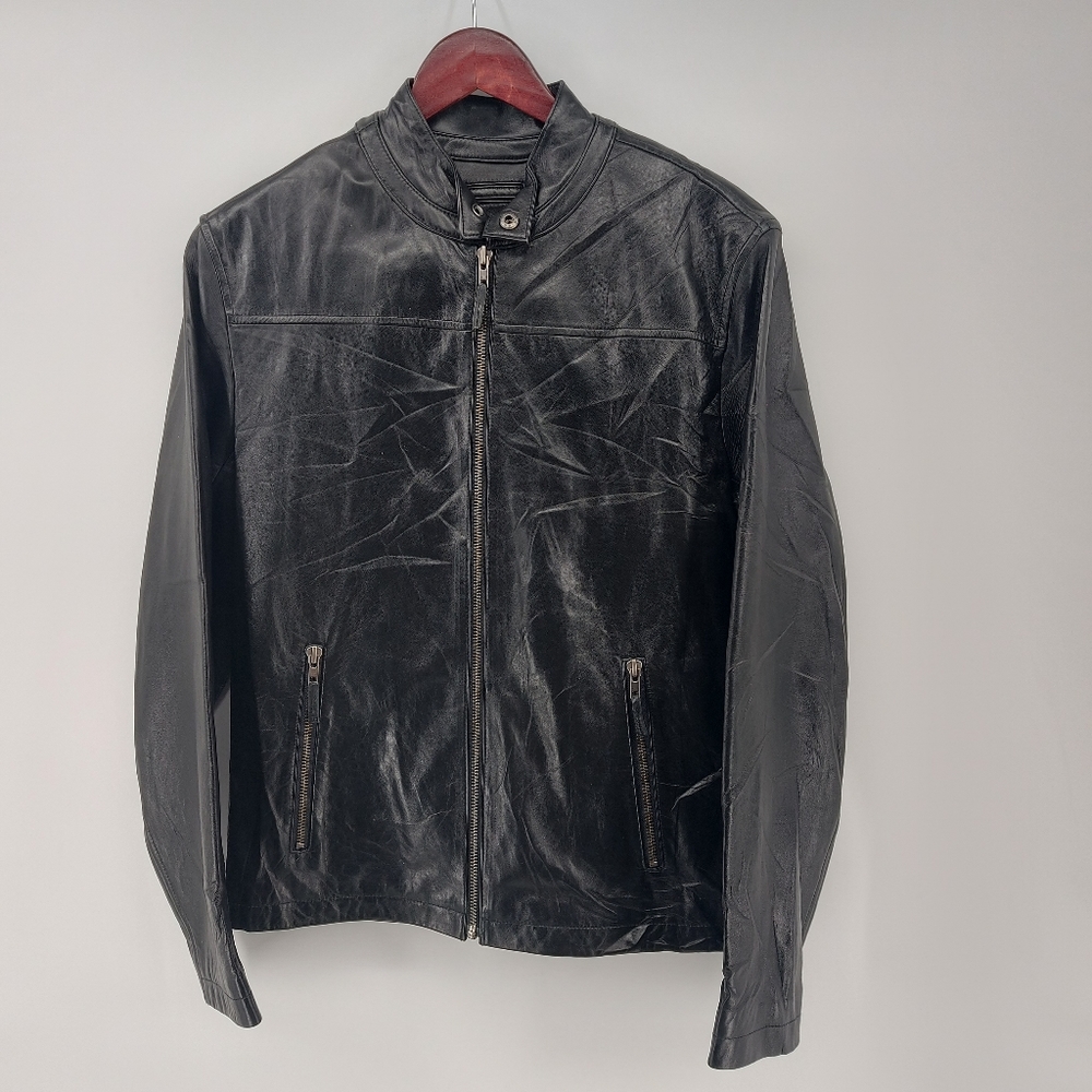 Wilson's Leather Moto Jacket Black Size small